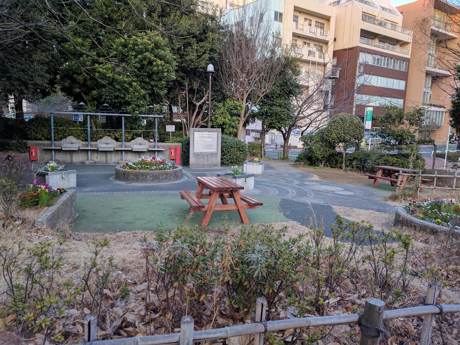 築地川公園デイキャンプ場の風景